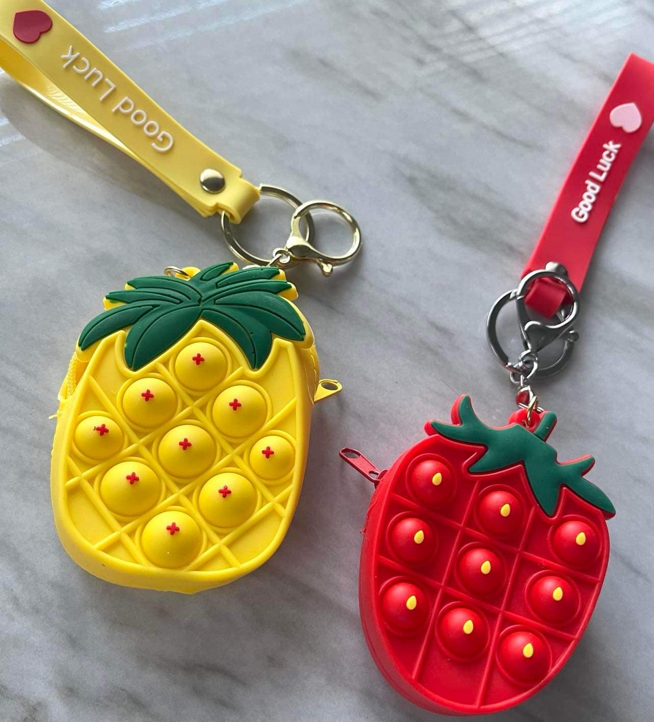 Fruit Pop-It Keychain